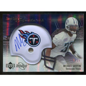2007 Upper Deck Sweet Spot Signatures Silver #MG2 Michael Griffin /25