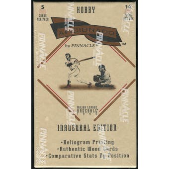 1996 Pinnacle Aficionado Baseball Hobby Box