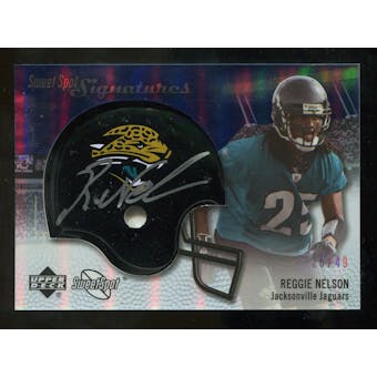 2007 Upper Deck Sweet Spot Signatures Silver #RN2 Reggie Nelson /49