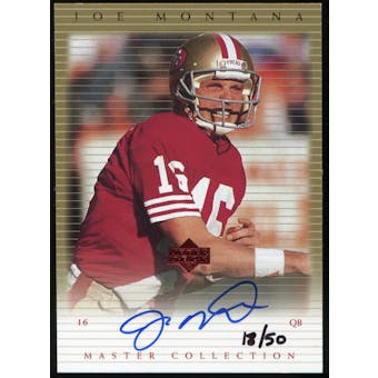 2000 Upper Deck Montana Master Collection Autographs #JMS3 Joe Montana 18/50