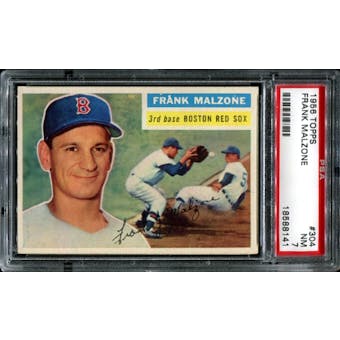 1956 Topps Baseball #304 Frank Malzone PSA 7 (NM) *8141
