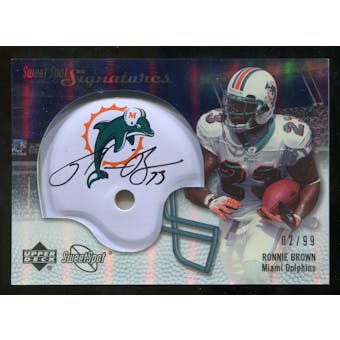 2007 Upper Deck Sweet Spot Signatures Silver #BR Ronnie Brown /99
