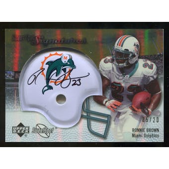 2007 Upper Deck Sweet Spot Signatures Gold #BR Ronnie Brown /20