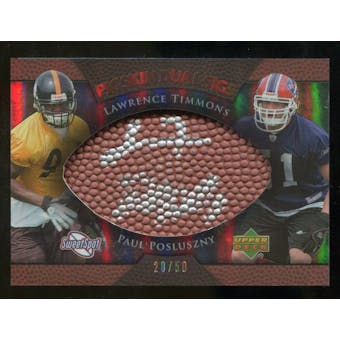 2007 Upper Deck Sweet Spot Pigskin Signatures Dual #TP Lawrence Timmons/Paul Posluszny Autograph /50