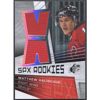 2008/09 SPx #134 Matthew Halischuk Rookie Jersey #0973/1299
