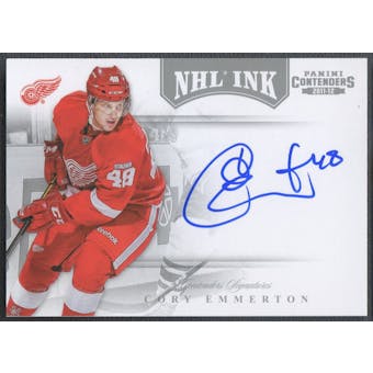 2011/12 Panini Contenders #16 Cory Emmerton NHL Ink Auto SP
