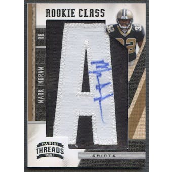 2011 Panini Threads #267 Mark Ingram Rookie Patch Letter "A" Auto #239/300