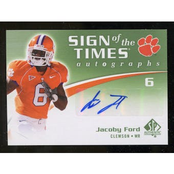 2010 Upper Deck SP Authentic Sign of the Times #JF Jacoby Ford Autograph