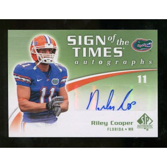 2010 Upper Deck SP Authentic Sign of the Times #RC Riley Cooper Autograph