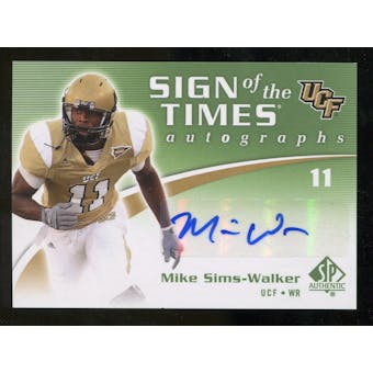 2010 Upper Deck SP Authentic Sign of the Times #MW Mike Sims-Walker Autograph