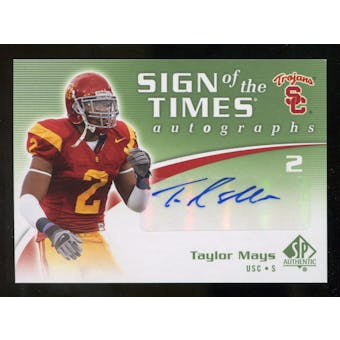 2010 Upper Deck SP Authentic Sign of the Times #TM Taylor Mays Autograph