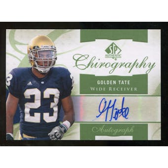 2010 Upper Deck SP Authentic Chirography #GT Golden Tate Autograph