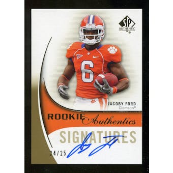 2010 Upper Deck SP Authentic Gold #172 Jacoby Ford RC Autograph 24/25