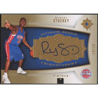 2007/08 Ultimate Collection #139 Rodney Stuckey Gold Rookie Auto /50