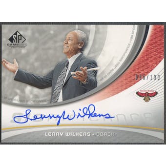 2005/06 SP Game Used #LW Lenny Wilkens SIGnificance Auto #096/100