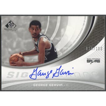 2005/06 SP Game Used #GG George Gervin SIGnificance Auto #030/100
