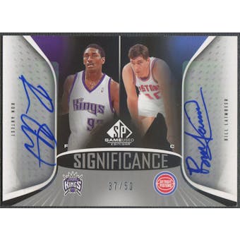 2006/07 SP Game Used #AL Ron Artest & Bill Laimbeer SIGnificance Dual Auto /50