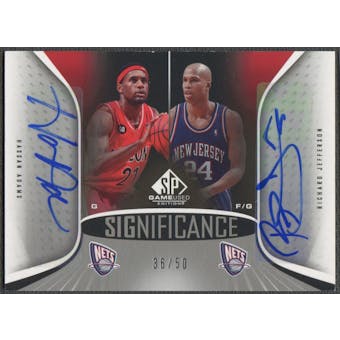 2006/07 SP Game Used #HR Richard Jefferson & Hassan Adams SIGnificance Dual Auto #36/50
