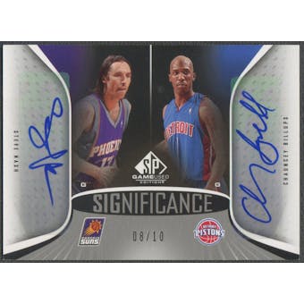 2006/07 SP Game Used #NB Steve Nash & Chauncey Billups SIGnificance Dual Auto #08/10