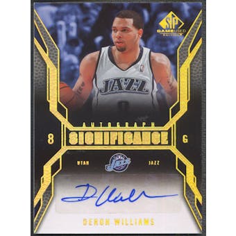 2007/08 SP Game Used #SIDW Deron Williams SIGnificance Auto
