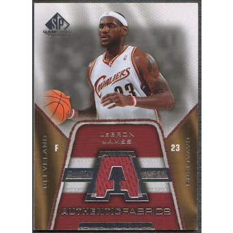 2007/08 SP Game Used #AFLJ LeBron James Authentic Fabrics Jersey