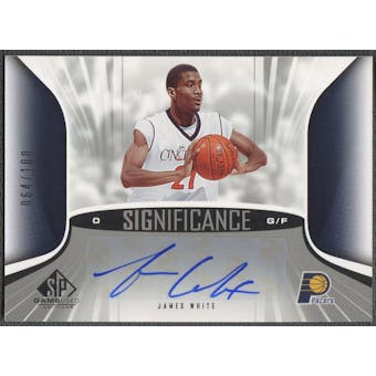 2006/07 SP Game Used #JW James White SIGnificance Auto #064/100