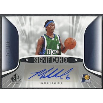 2006/07 SP Game Used #MD Marquis Daniels SIGnificance Auto /100