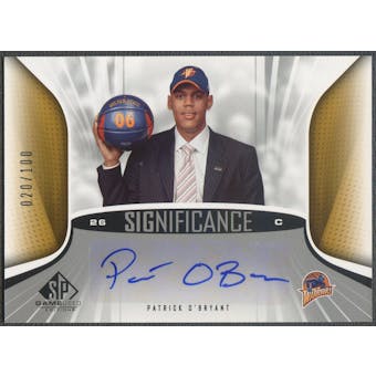 2006/07 SP Game Used #PO Patrick O'Bryant SIGnificance Rookie Auto /100