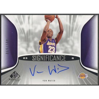 2006/07 SP Game Used #VW Von Wafer SIGnificance Auto #069/100