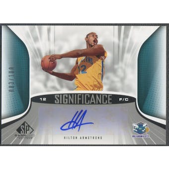 2006/07 SP Game Used #AH Hilton Armstrong SIGnificance Rookie Auto #083/100