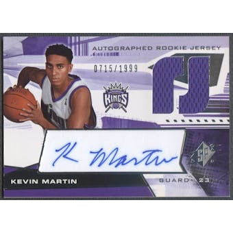 2004/05 SPx #130 Kevin Martin Rookie Jersey Auto /1999