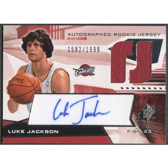 2004/05 SPx #137 Luke Jackson Rookie Jersey Auto /1999