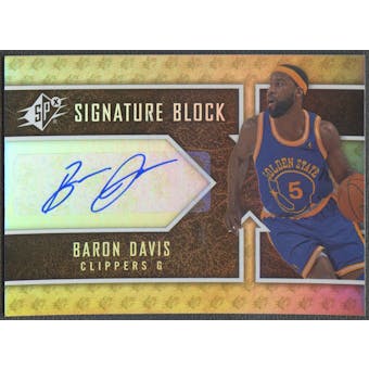 2008/09 SPx #SBBD Baron Davis Signature Block Auto