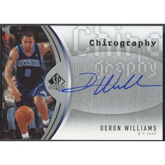 2006/07 SP Authentic #DW Deron Williams Chirography Auto