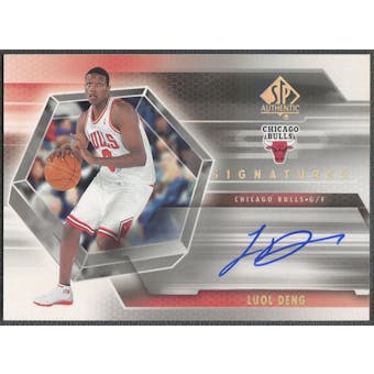 2004/05 SP Authentic #LD Luol Deng Signatures Rookie Auto