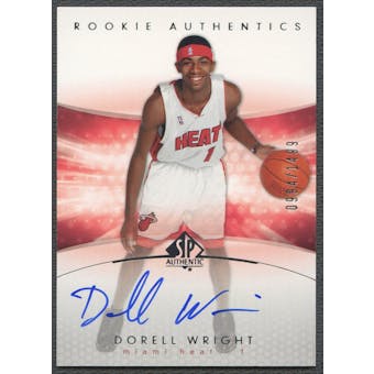 2004/05 SP Authentic #169 Dorell Wright Rookie Auto /1499