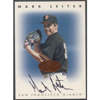 1996 Leaf Signature #132 Mark Leiter Auto