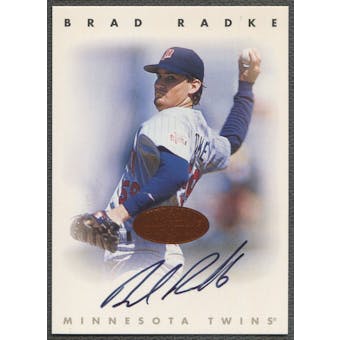 1996 Leaf Signature #188 Brad Radke Auto