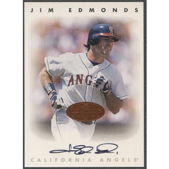 1996 Leaf Signature #62 Jim Edmonds Auto