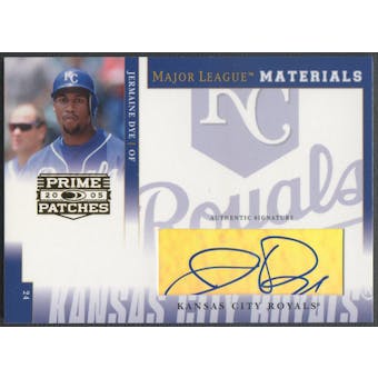 2005 Prime Patches #37 Jermaine Dye Major League Materials Auto