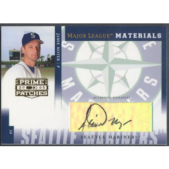 2005 Prime Patches #18 Jamie Moyer Major League Materials Auto