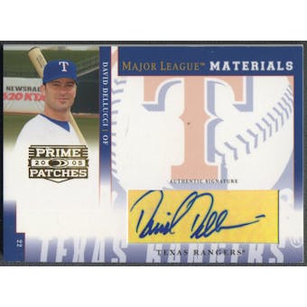 2005 Prime Patches #11 David Dellucci Major League Materials Auto