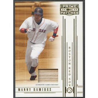 2005 Prime Patches #17 Manny Ramirez Materials Bat #082/150