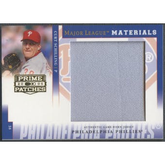 2005 Prime Patches #51 Curt Schilling Major League Materials Jumbo Jersey #217/256