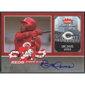 2006 Greats of the Game #ED Eric Davis Reds Greats Auto #01/30