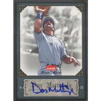 2006 Greats of the Game #28 Don Mattingly Auto
