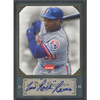 2006 Greats of the Game #91 Tim Raines Auto "Rock"