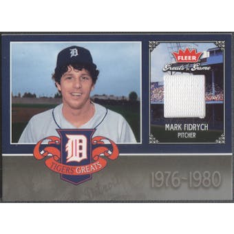 2006 Greats of the Game #MF Mark Fidrych Tigers Greats Memorabilia Jersey