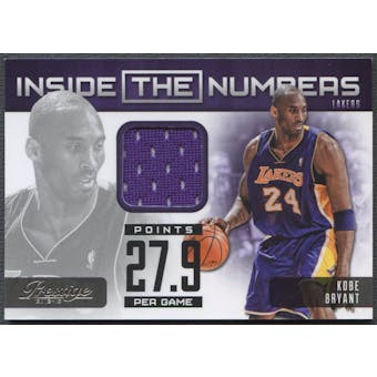 2012/13 Prestige #2 Kobe Bryant Inside the Numbers Materials Jersey