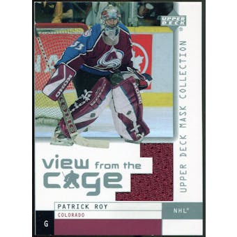 2002/03 Upper Deck UD Mask Collection View from the Cage Jerseys #VPR Patrick Roy